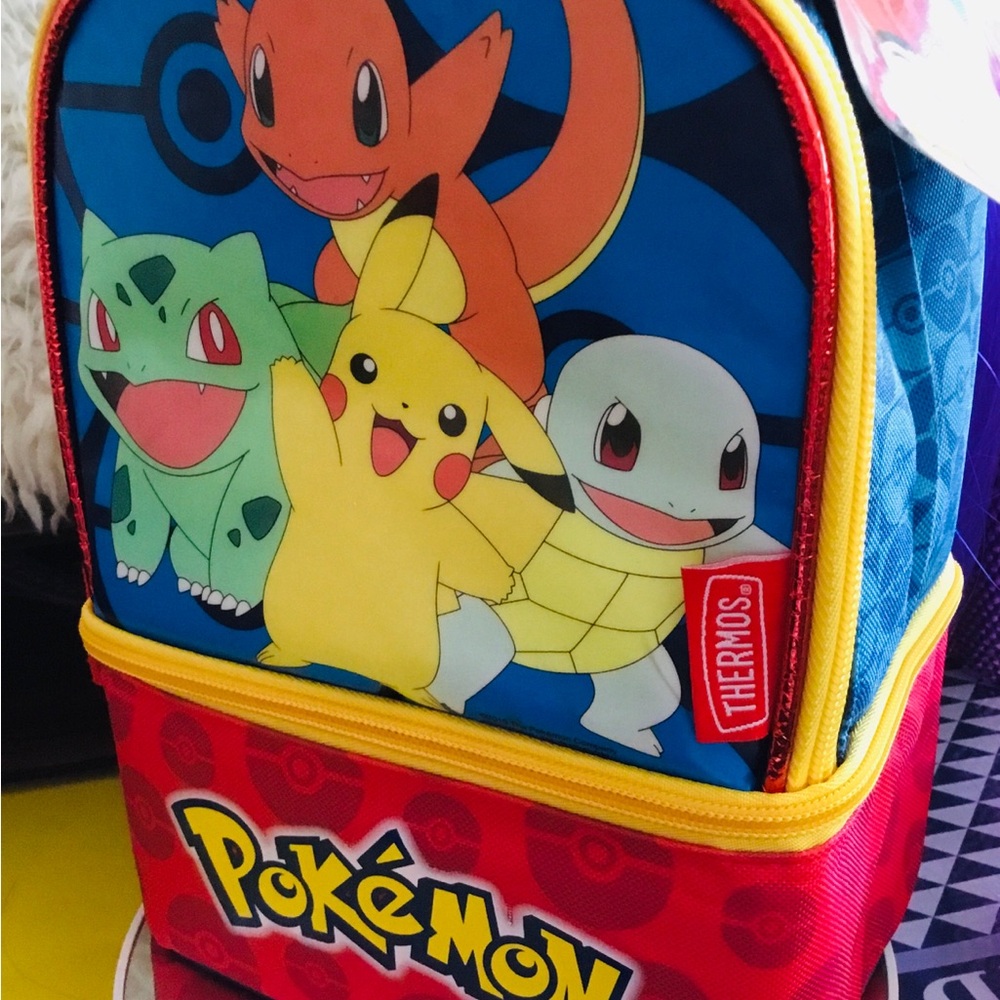 Thermos Pokemon Character Lunch Bag - Blue and Red